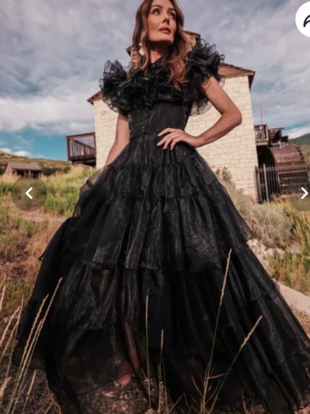 JessaKae Black Ruffled Tiered Maxi Dress
